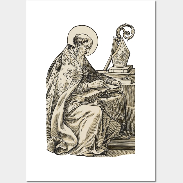 Saint Augustine of Hippo Wall Art by Beltschazar